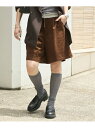 《予約》フェイクスエードハーフパンツ JOURNAL STANDARD ジャーナル スタンダード パンツ その他のパンツ ブラウン【先行予約】*【送料無料】[R...