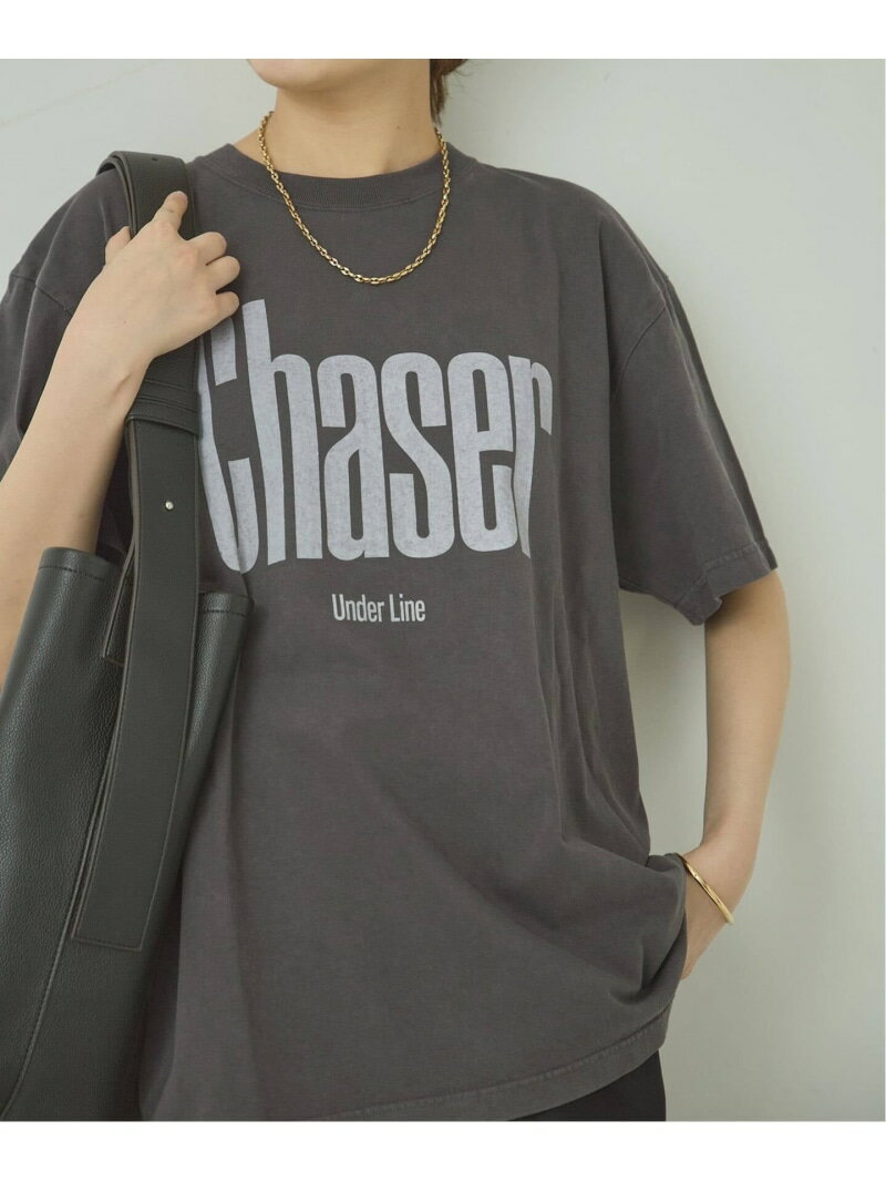 【Chaser~】ピグメントTシャツ JOURNAL STANDARD L'ESSAGE ジャーナルスタンダード レサージュ トップス カットソー・Tシャツ ホワイト ベージュ ブラック【送料無料】[Rakuten Fashion]