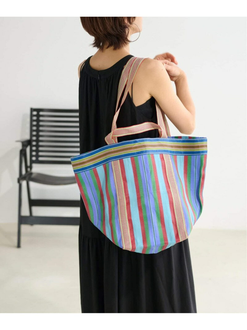 《予約》【Pasand/パサンド】 MULTI STRIPE MESH WIDE TOTE BAG:バッグ JOURNAL STANDARD relume ジャーナル スタンダード レリューム バッグ トートバッグ ピンク イエロー【先行予約】 【送料無料】 Rakuten Fashion