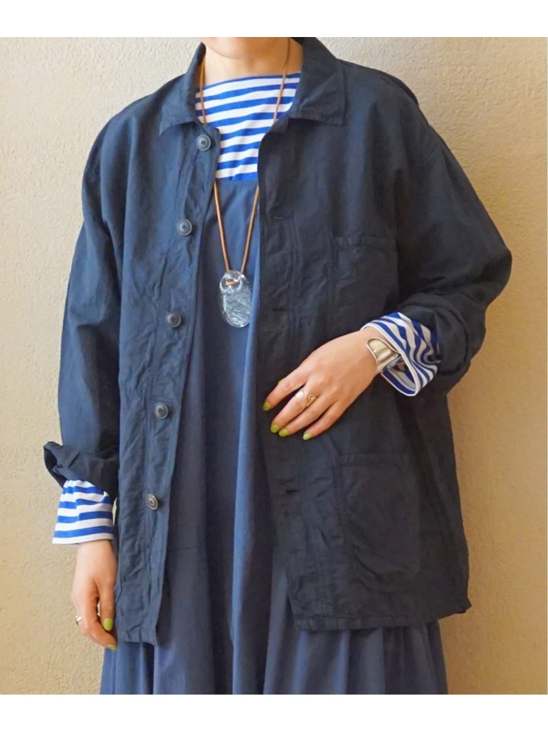 アーメン 【ARMEN/アーメン】LI/CO AUTHENTIC WORK JACKET journal standard luxe ジャーナルスタンダード ラックス ジャケット・アウター その他のジャケット・アウター ネイビー【送料無料】[Rakuten Fashion]