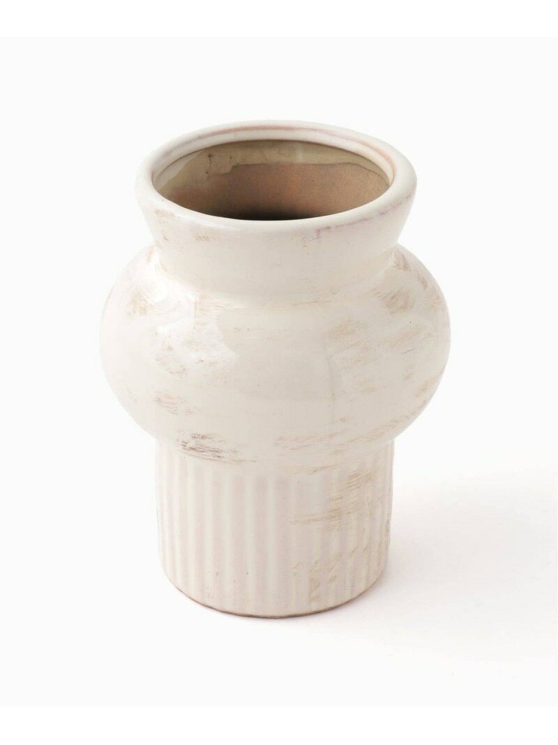 Rakuten - 【artipur COTTAGE】CERAMICVASE H16 JOURNAL STANDARD FURNITURE ジャーナルスタンダードファニチャー インテリア・生活雑貨 フラワーベース・花瓶 ホワイト グレー[Rakuten Fashion]
