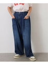 《追加予約 3》10OZデニム コラパンツ journal standard luxe ジャーナルスタンダード ラックス パンツ ジーンズ・デニムパンツ ネイビ...