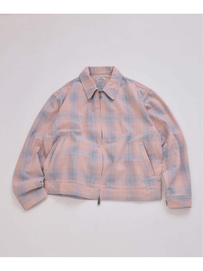 《予約》チェック ショート シャツブルゾン JOURNAL STANDARD relume ジャーナル スタンダード レリューム ジャケット・アウター ブルゾン・ジャンパー イエロー ピンク パープル【先行予約】*【送料無料】[Rakuten Fashion]