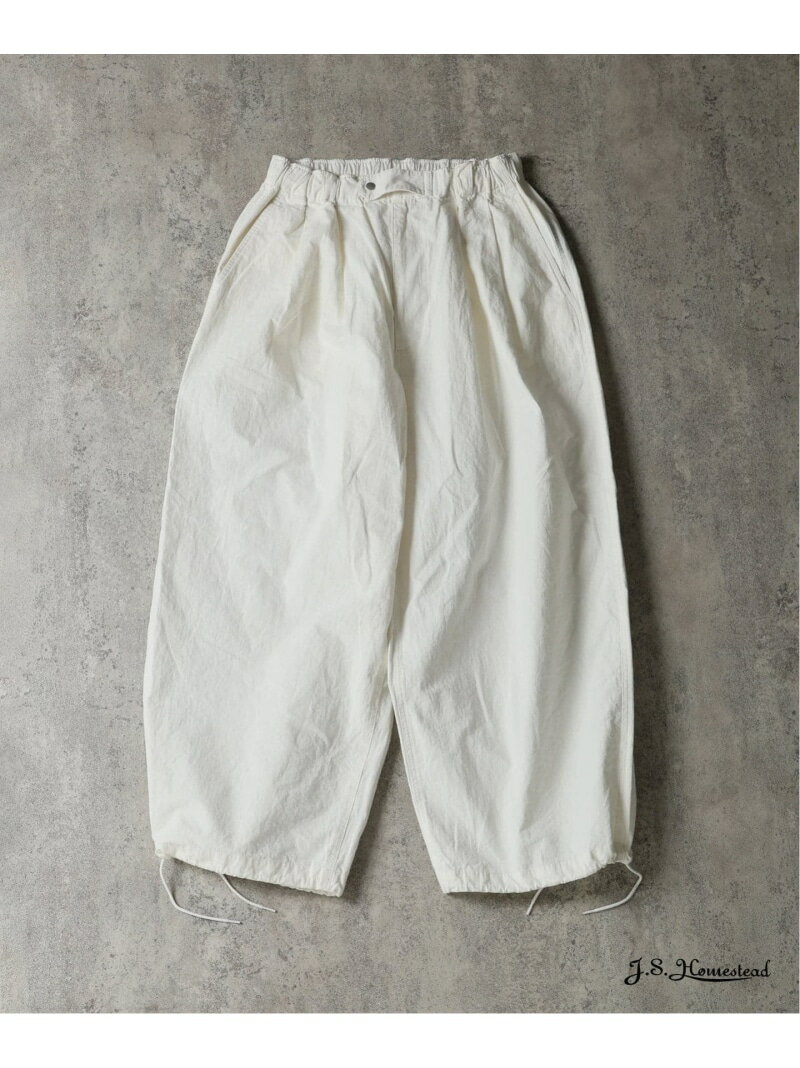 樂天商城 - 《予約》J.S.Homestead / コットン ヘンプ エア クルー パンツ JOURNAL STANDARD ジャーナル スタンダード パンツ スラックス・ドレスパンツ グリーン ブラック ホワイト【先行予約】*【送料無料】[Rakuten Fashion]