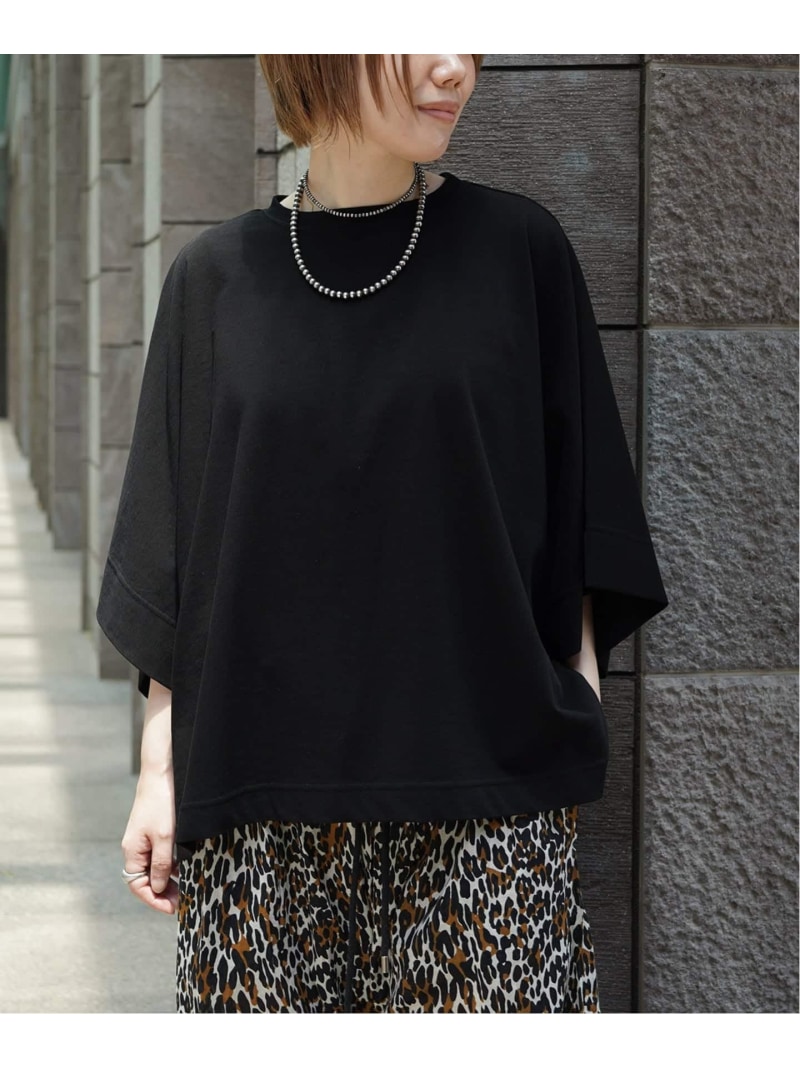 ヴィンテージジャージ ポンチョT journal standard luxe ジャーナルスタンダード ラックス トップス カットソー Tシャツ ブラック ホワイト【送料無料】 Rakuten Fashion