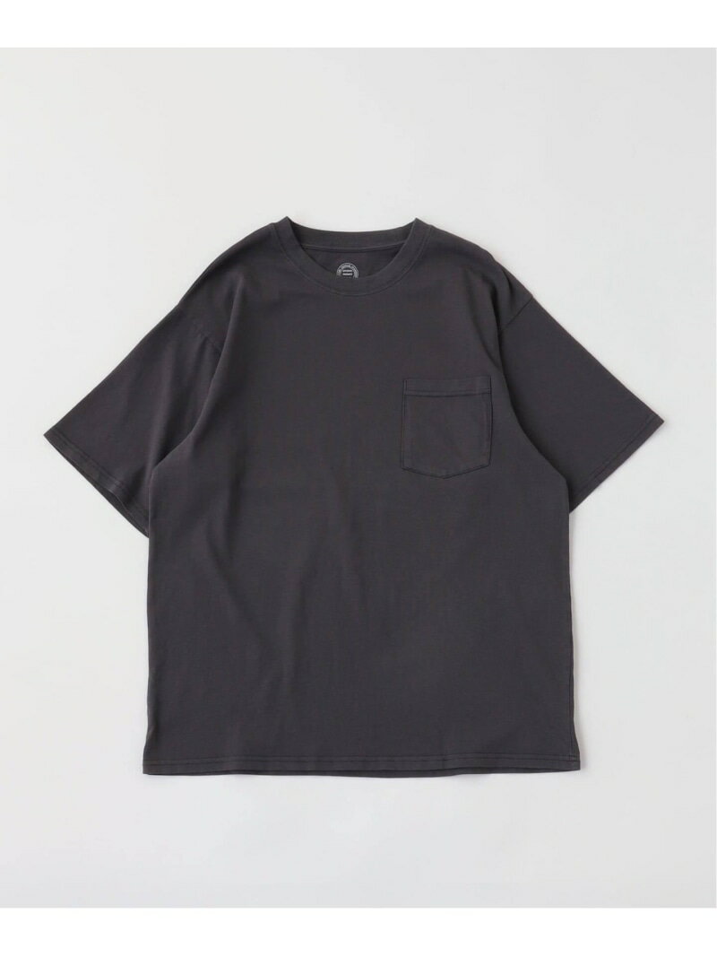 ヴァリアス ガーメントダイ ポケットTシャツ JOURNAL STANDARD relume ジャーナル スタンダード レリューム トップス カットソー・Tシャツ ベージュ ホワイト ブラック グリーン パープル ネイビー