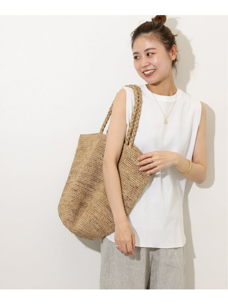 樂天商城 - 《追加2》TCワッフルノースリーブ JOURNAL STANDARD relume ジャーナル スタンダード レリューム トップス カットソー・Tシャツ ブラック ホワイト ベージュ[Rakuten Fashion]