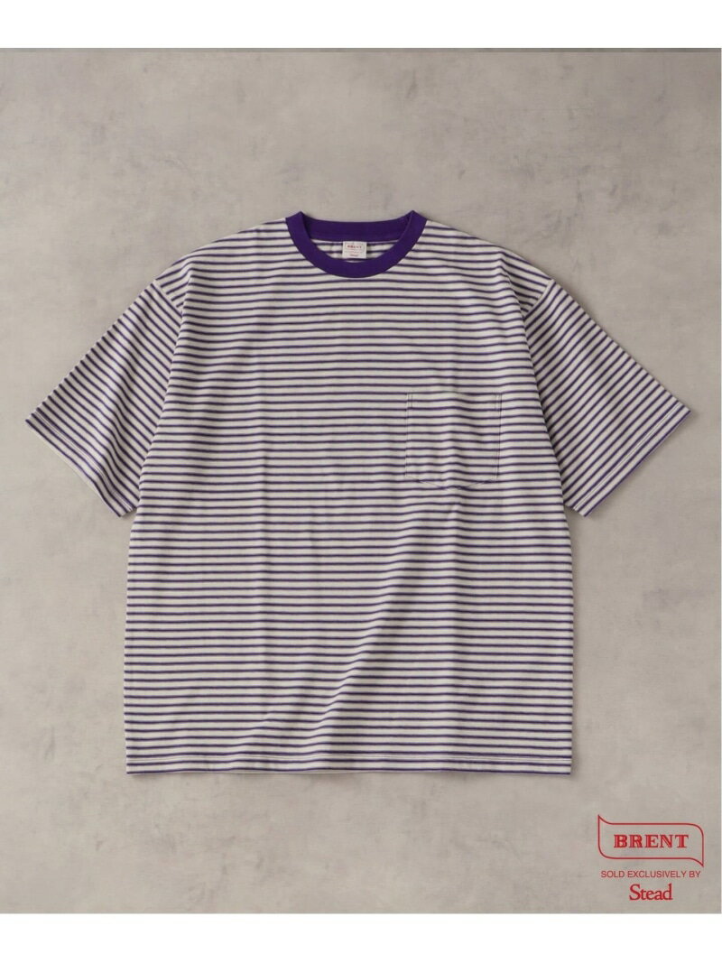 BRENT / ブレント 別注 ボーダー ポケット Tシャツ 1 JOURNAL STANDARD ジャーナル スタンダード トップス カットソー・Tシャツ ネイビー ベージュ【送料無料】[Rakuten Fashion]
