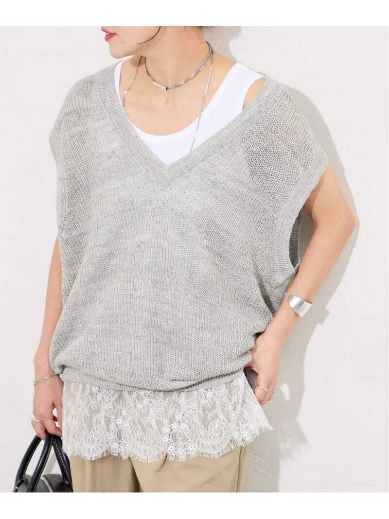 Rakuten - 《追加予約3》レースヘムシアータンク JOURNAL STANDARD ジャーナル スタンダード トップス カットソー・Tシャツ ブラック ホワイト【先行予約】*【送料無料】[Rakuten Fashion]