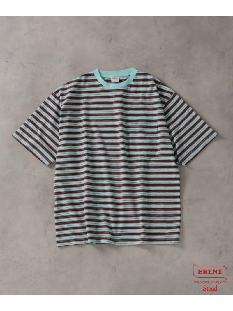 Rakuten - 《予約》BRENT / ブレント 別注 ボーダー ポケット Tシャツ 2 JOURNAL STANDARD ジャーナル スタンダード トップス カットソー・Tシャツ ブルー グリーン【先行予約】*【送料無料】[Rakuten Fashion]