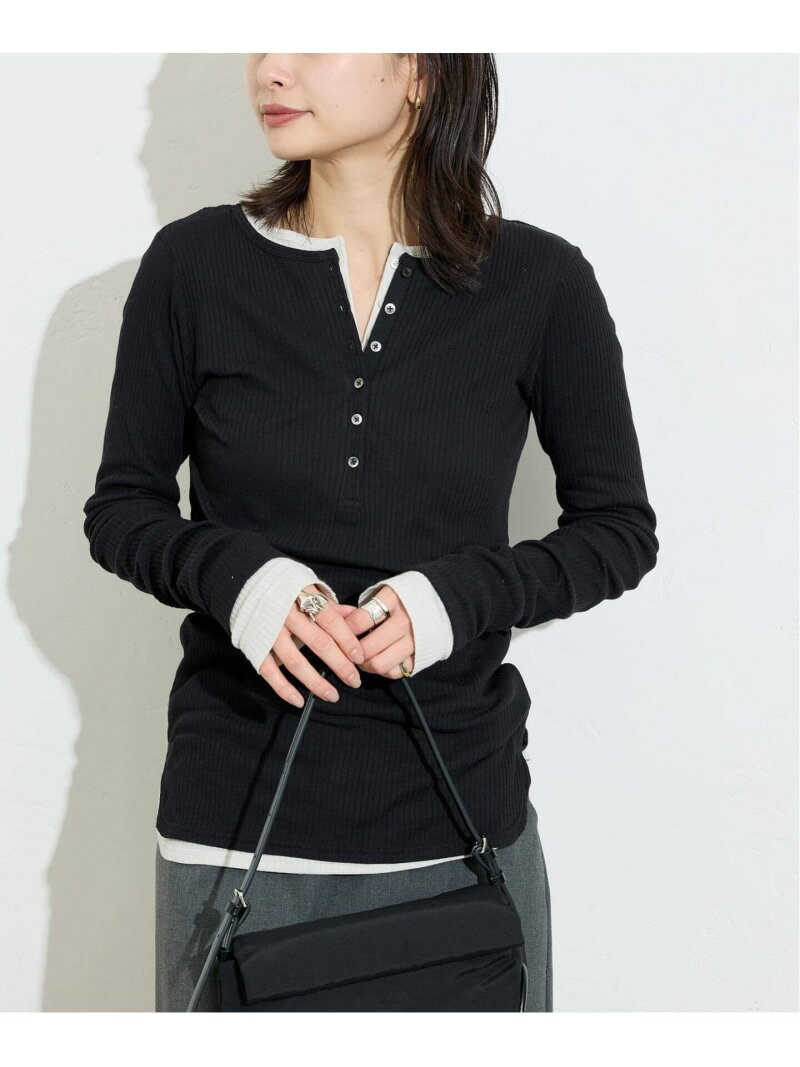 樂天商城 - 《追加3》シアーテレコヘンリーネックプルオーバー JOURNAL STANDARD ジャーナル スタンダード トップス カットソー・Tシャツ ブラック グレー ホワイト【送料無料】[Rakuten Fashion]