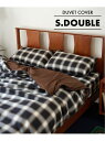 OMBRE CHECK DUVET COVER S.D 掛け布団カバー セミダブル JOURNAL STANDARD FURNITURE ジャーナルスタンダード...