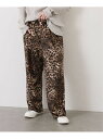 《予約》レオパベロアパンツ journal standard luxe ジャーナルスタンダード ラックス パンツ その他のパンツ ブラウン【先行予約】*【送料無...
