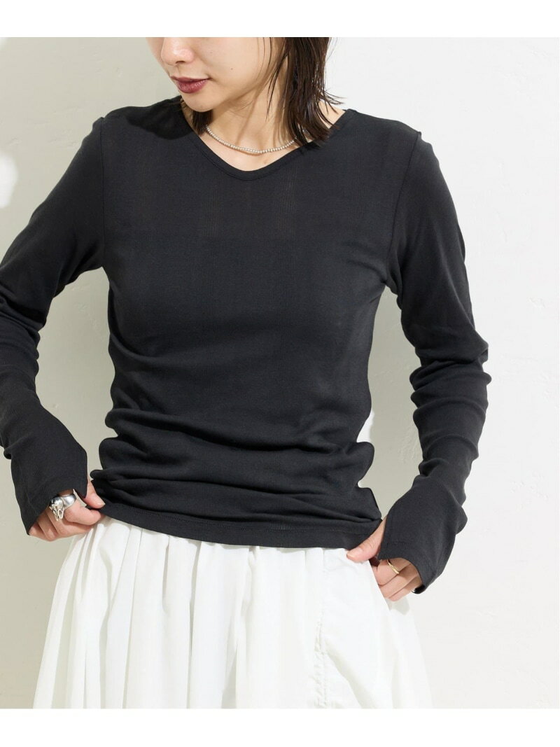 別注【MILLER/ミラー】 for JOURNAL STANDARD VネックリブL/S T JOURNAL STANDARD ジャーナル スタンダ..