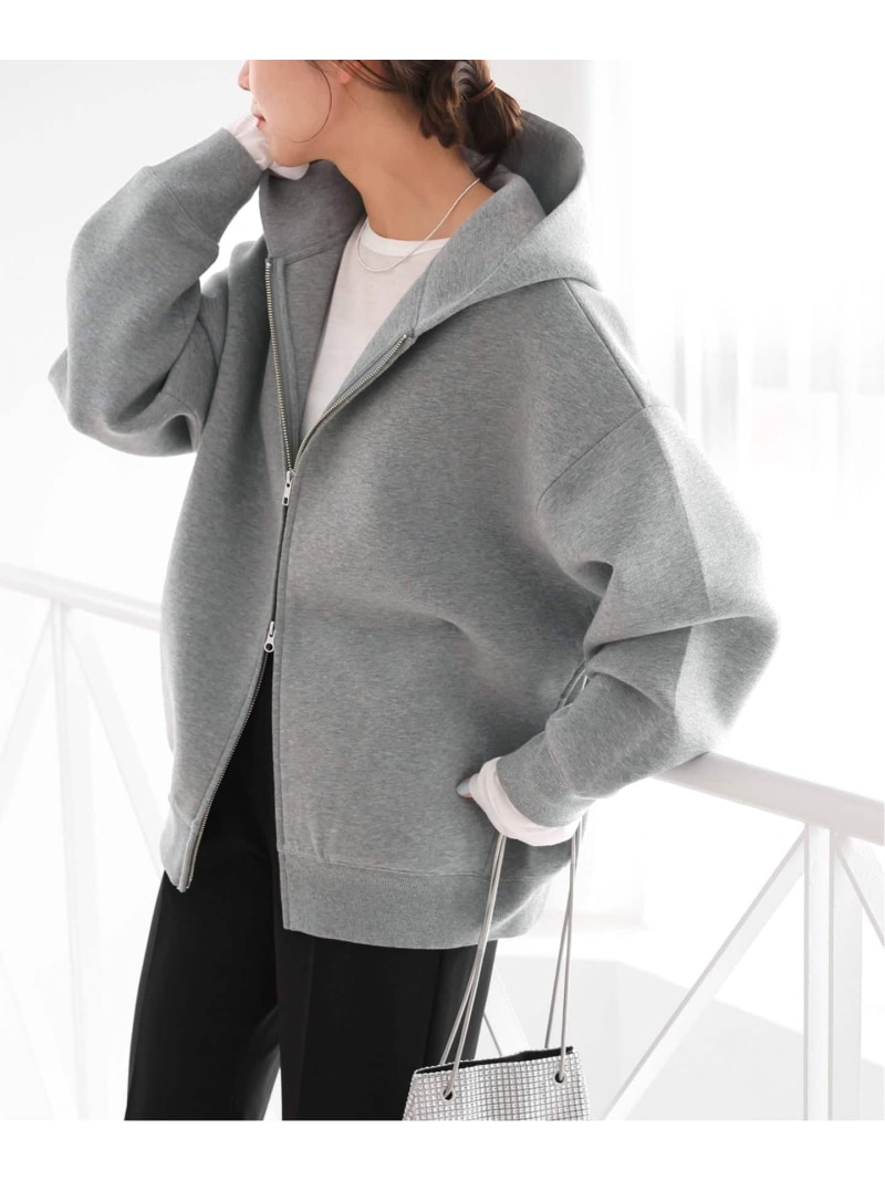 《WEB限定追加 / 新色》フーディーブルゾン JOURNAL STANDARD relume ジャーナル スタンダード レリューム トップス パーカー・フーディー グレー ブラック ベージュ ブラウン【送料無料】[Rakuten Fashion]のサムネイル