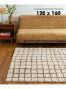 GRID RUG 120x160 グリッド ラグ JOURNAL STANDARD FURNITURE ジャーナルスタンダードファニチャー インテリア 生活雑貨 カーペット ラグ マット ブラウン【送料無料】 Rakuten Fashion