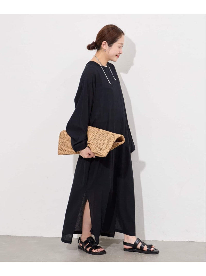 Rakuten - ソフトガーゼ2WAYワンピース JOURNAL STANDARD ジャーナル スタンダード ワンピース・ドレス ワンピース ブラック ホワイト【送料無料】[Rakuten Fashion]