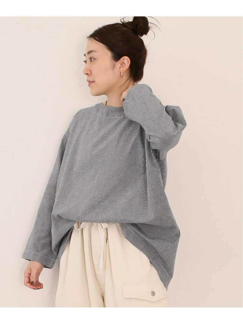 【ARMEN 】SEERSUCKER CHECK SMOCK journal standard luxe ジャーナルスタンダード ラックス トップス シャツ ブラウス ブラック【送料無料】 Rakuten Fashion