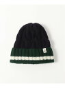 【SALE／30 OFF】【INVERALLAN / インバーアラン】CRICKET STRIPE CABLE HAT JOURNAL STANDARD ジャーナル スタンダード 帽子 ニット帽 ビーニー ネイビー グレー【RBA_E】【送料無料】 Rakuten Fashion