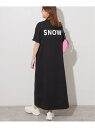 別注【Snow Peak/スノーピーク】 RELUME T-SHIRT OP:ワンピース JOURNAL STANDARD relume ジャーナル スタンダード レリューム ワンピース ドレス ワンピース ブラック ベージュ【送料無料】 Rakuten Fashion