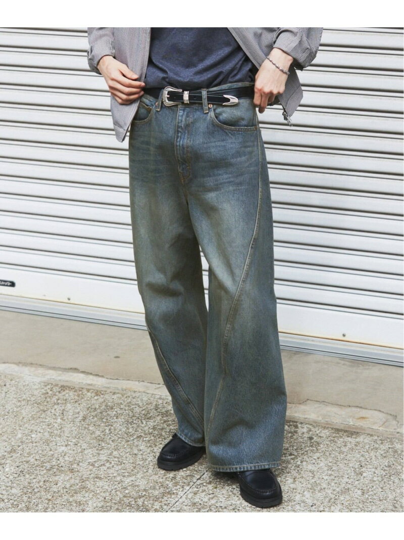Rakuten - 3D グレー 後染め キャノン パンツ JOURNAL STANDARD ジャーナル スタンダード パンツ ジーンズ・デニムパンツ ネイビー グレー ブルー【送料無料】[Rakuten Fashion]