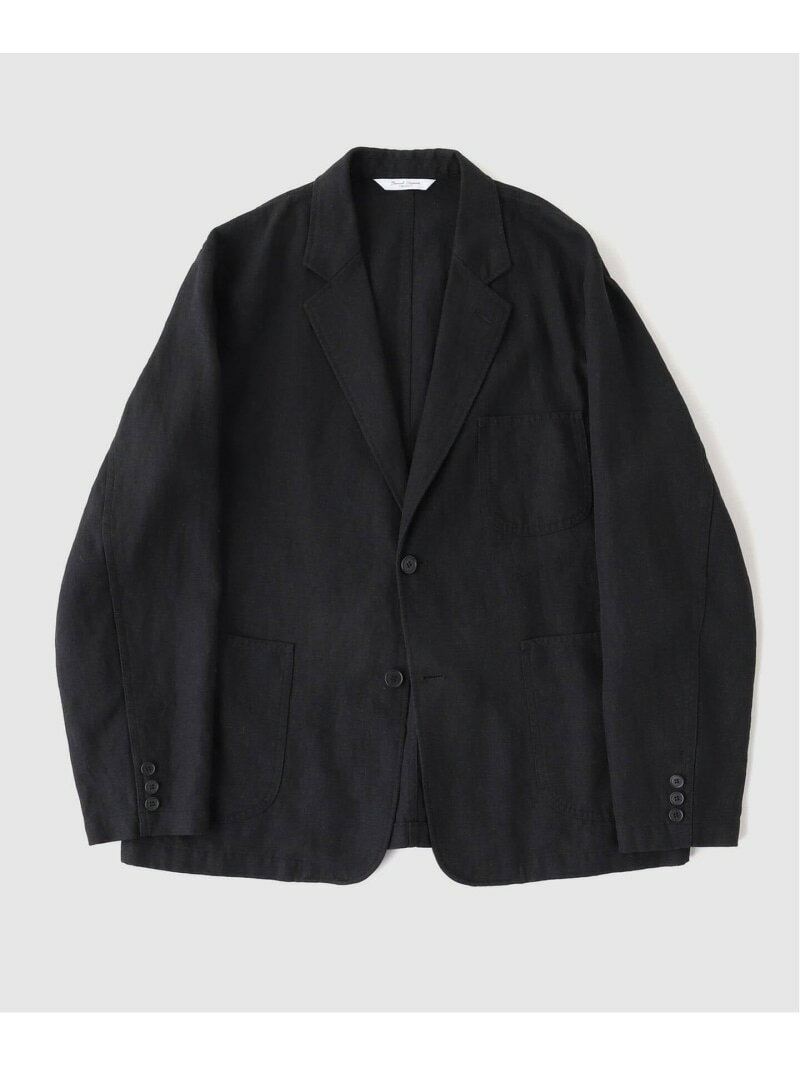 TRISECT2 / ヘビー リネン ヘリンボーン ジャケット JOURNAL STANDARD ジャーナル スタンダード ジャケット・アウター その他のジャケット・アウター ブラック