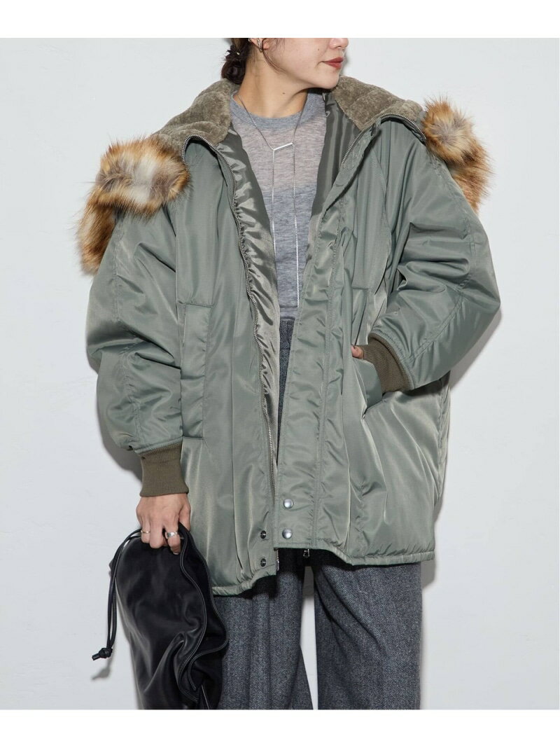 楽天JOURNAL STANDARD【TICCA / ティッカ】キーチャームツキ longN2B JOURNAL STANDARD ジャーナル スタンダード ジャケット・アウター ミリタリージャケット カーキグリーン ブラック【送料無料】[Rakuten Fashion]