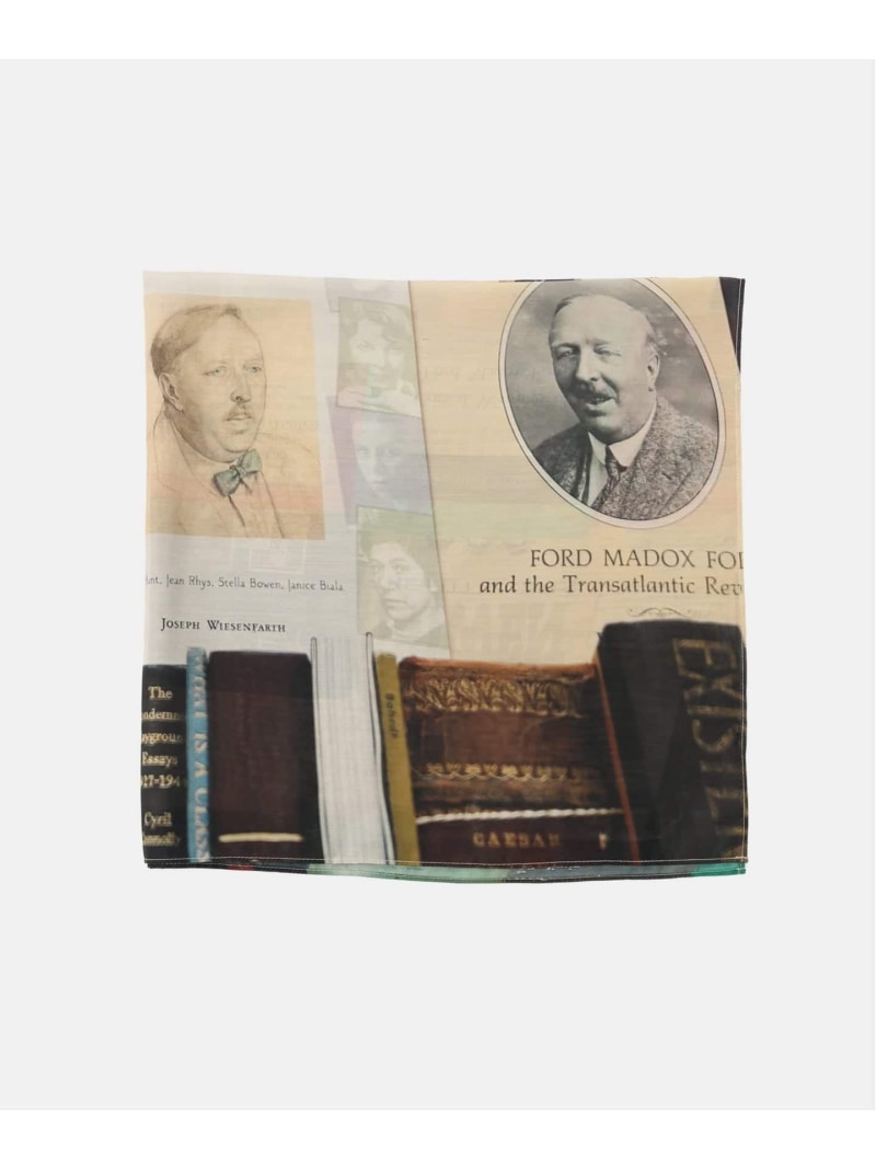 Rakuten - 【LY / エルワイ】 Postcard scarf ポストカードスカーフ JOURNAL STANDARD relume ジャーナル スタンダード レリューム ファッション雑貨 スカーフ・バンダナ グレー ホワイト【送料無料】[Rakuten Fashion]