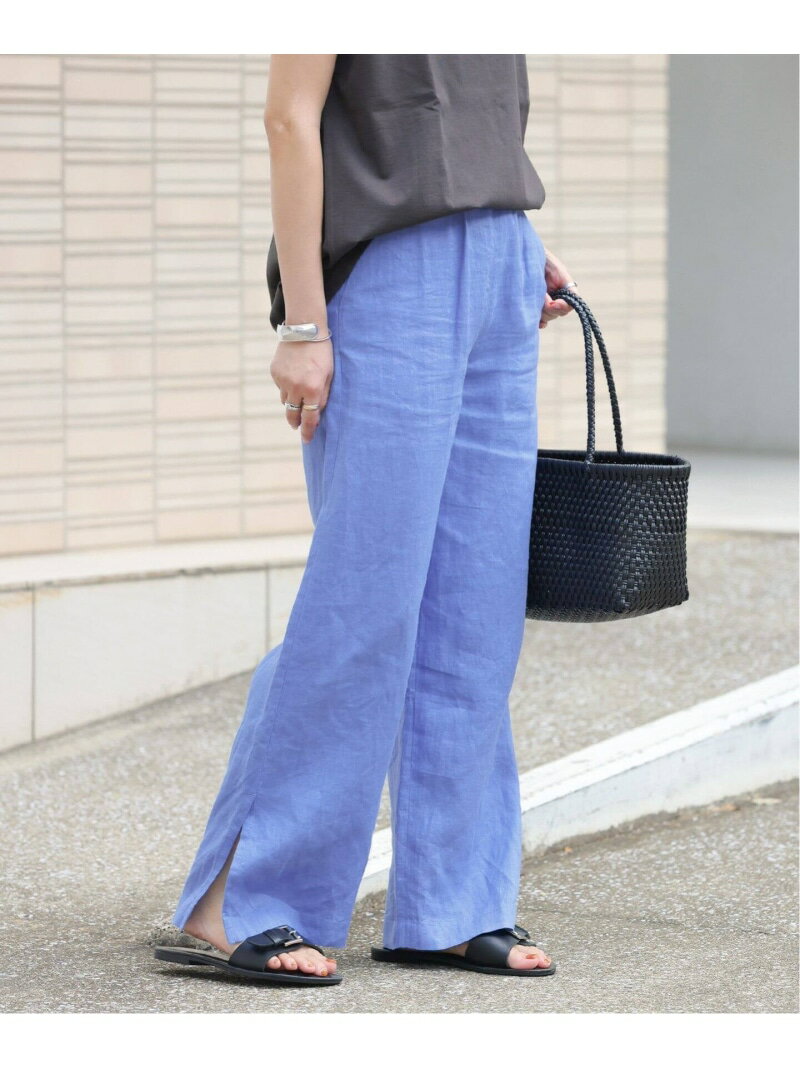 Rakuten - 《追加2》麻スリットイージーパンツ JOURNAL STANDARD relume ジャーナル スタンダード レリューム パンツ その他のパンツ ブルー ブラウン オレンジ【送料無料】[Rakuten Fashion]