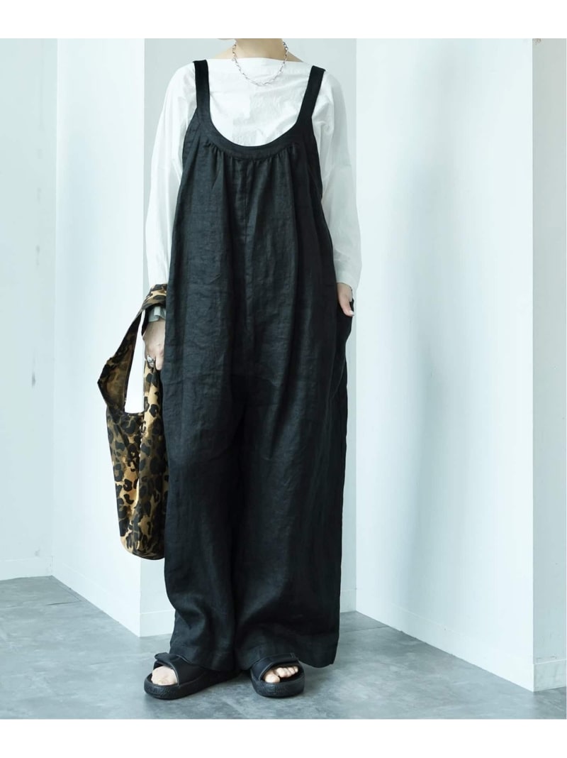 Rakuten - Ma`r's Salopette journal standard luxe ジャーナルスタンダード ラックス オールインワン・オーバーオール オーバーオール・サロペット ブラック【送料無料】[Rakuten Fashion]
