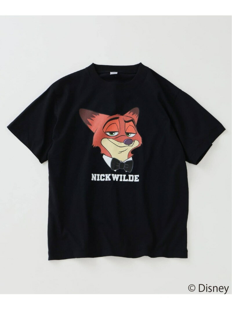 樂天商城 - ZOOTOPIA / ZOOTOPIA2 / 別注 プリントTシャツ JOURNAL STANDARD relume ジャーナル スタンダード レリューム トップス カットソー・Tシャツ ブラック ホワイト【送料無料】[Rakuten Fashion]