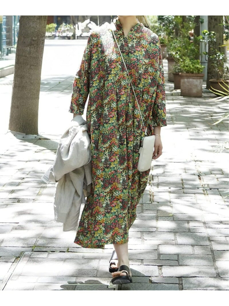 樂天商城 - 《予約》リバティフラワー ampleプルワンピース journal standard luxe ジャーナルスタンダード ラックス ワンピース・ドレス ワンピース カーキグリーン【先行予約】*【送料無料】[Rakuten Fashion]