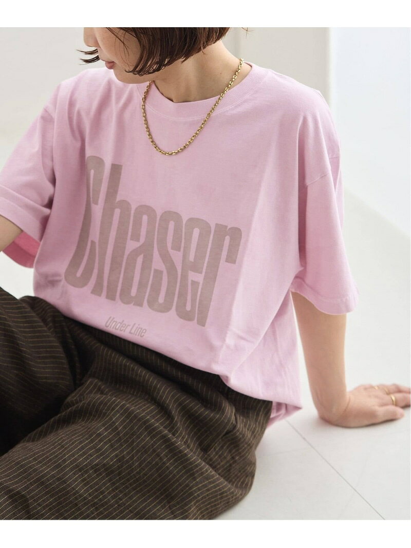 【Chaser~】ピグメントTシャツ JOURNAL STANDARD L'ESSAGE ジャーナルスタンダード レサージュ トップス カットソー・Tシャツ ピンク【送料無料】[Rakuten Fashion]