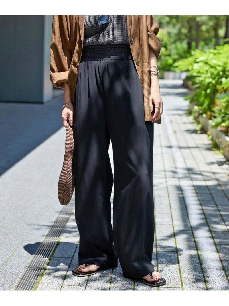 【SALE／30%OFF】《追加4》【接触冷感/防しわ/洗える/撥水】ナイロンストレッチワイドパンツ JOURNAL STANDARD ジャーナル スタンダード パンツ その他のパンツ ベージュ ブラック【RBA_E】【送料無料】[Rakuten Fashion]のサムネイル