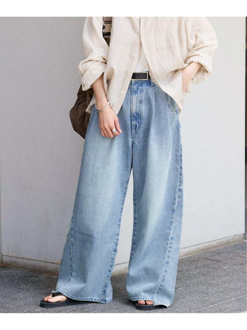 樂天商城 - 《追加》2タックワイドデニムパンツ JOURNAL STANDARD ジャーナル スタンダード パンツ ジーンズ・デニムパンツ ブルー【送料無料】[Rakuten Fashion]