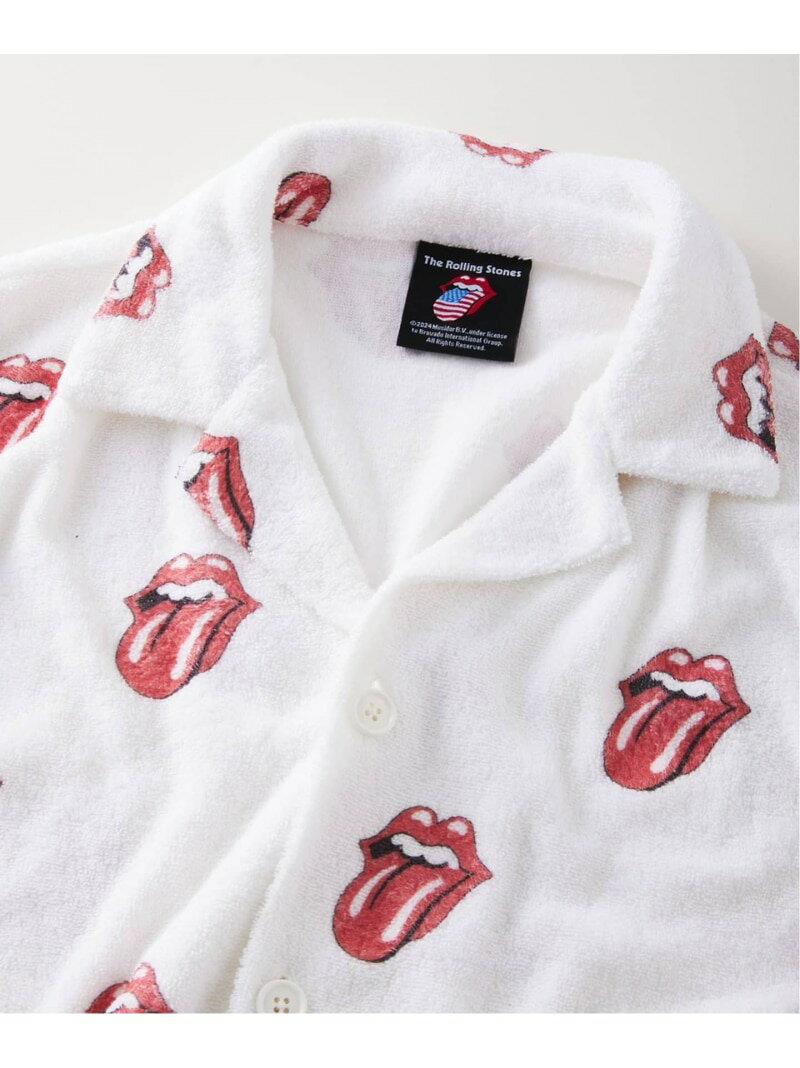 THE ROLLING STONES / ローリングストーンズ 別注 ビーチシャツ JOURNAL STANDARD relume ジャーナル スタンダード レリューム トップス シャツ・ブラウス ホワイト イエロー【送料無料】[Rakuten Fashion]