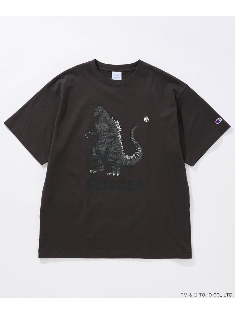 《予約》CHAMPION / JS GODZILLA 70th PRINT TEE JOURNAL STANDARD ジャーナル スタンダード トップス カットソー・Tシャツ ブラック グレー ホワイト【先行予約】*【送料無料】[Rakuten Fashi…