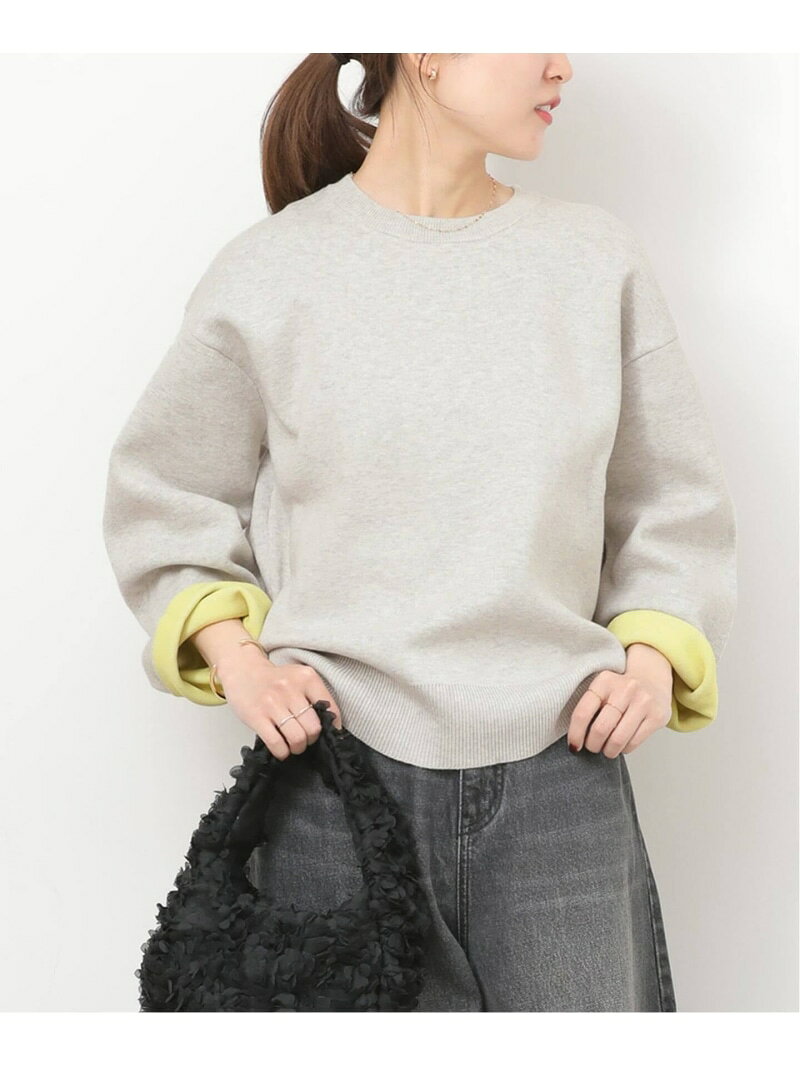 樂天商城 - 《WEB限定追加予約 / 新色》ダブルニットコントラストプルオーバー JOURNAL STANDARD relume ジャーナル スタンダード レリューム トップス ニット ブラウン ネイビー グレー ベージュ【先行予約】*【送料無料】[Rakuten Fashion]