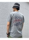 【NUTS ART WORKS ACME別注】ANGLER SUPPLY T SHIRT Tシャツ JOURNAL STANDARD FURNITURE ジャーナルスタンダードファニチャー トップス カットソー Tシャツ グレー ベージュ【送料無料】 Rakuten Fashion