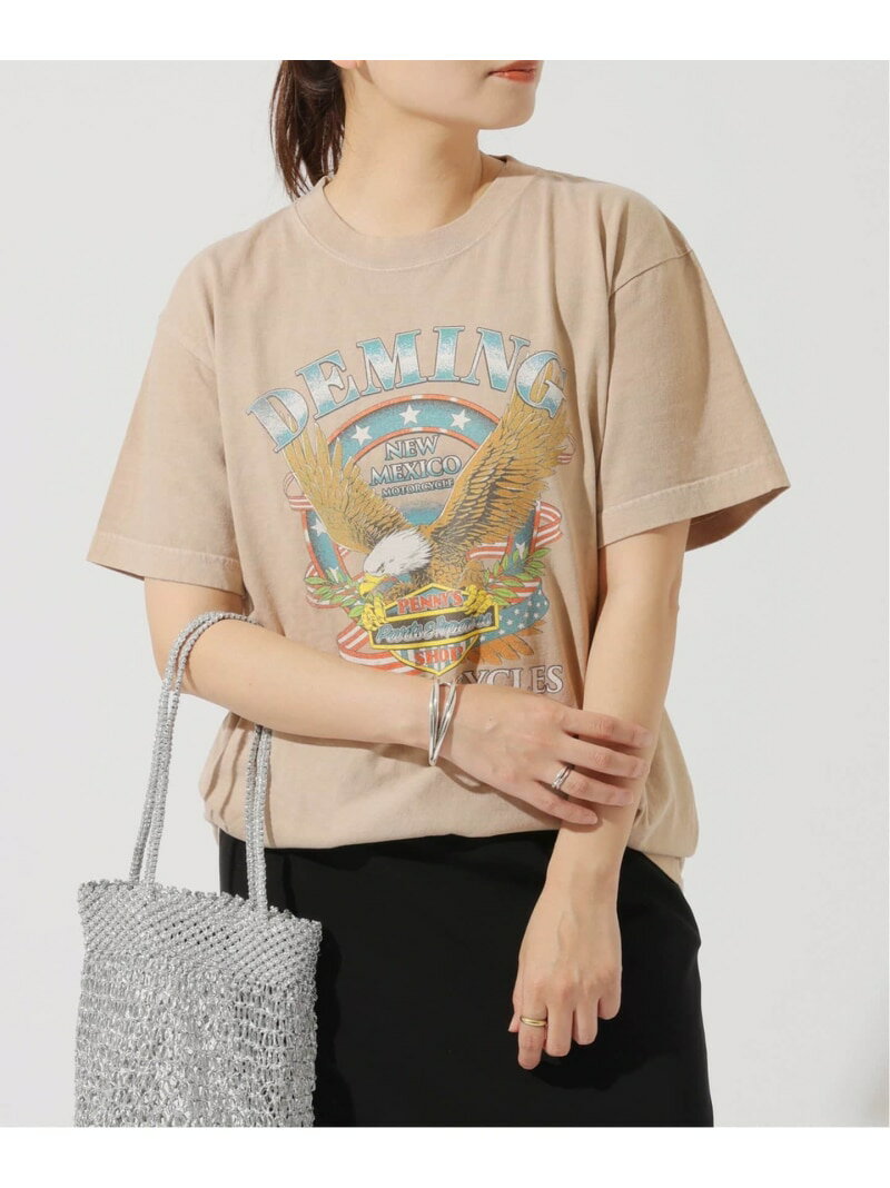 ORIGINAL EAGLE ロックTシャツ JOURNAL STANDARD ジャーナル スタンダード トップス カットソー・Tシャツ ベージュ【送料無料】[Rakuten Fashion]のサムネイル
