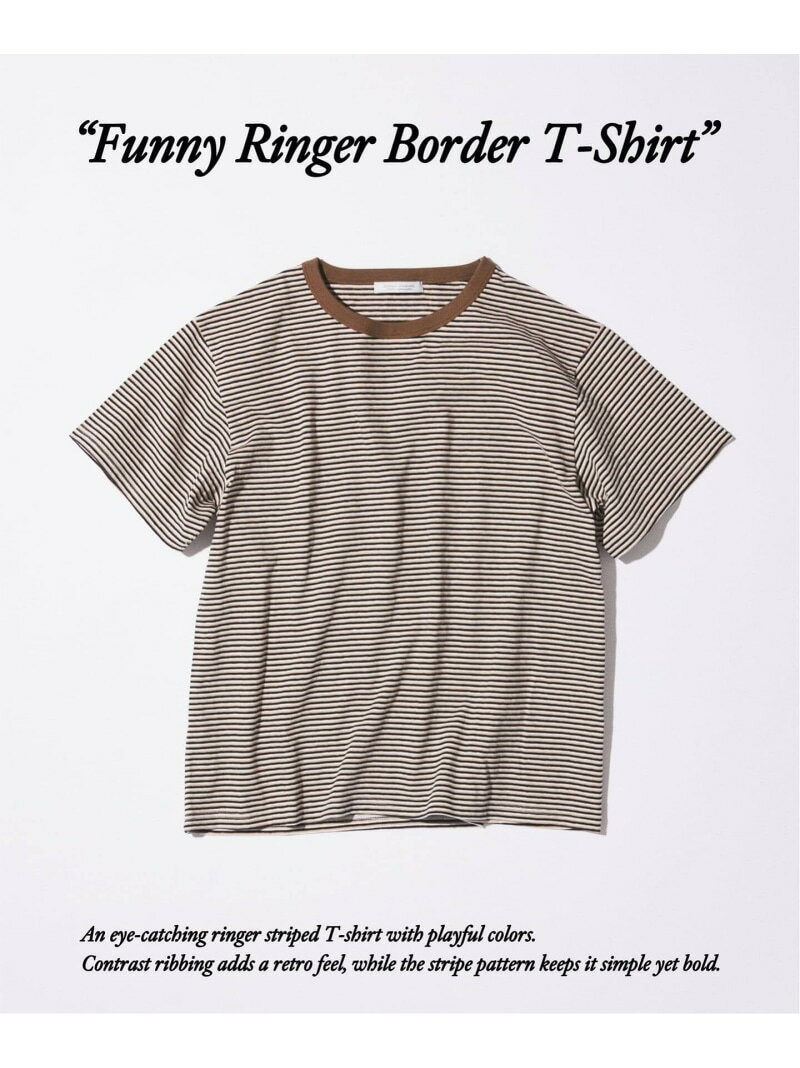 Rakuten - 《予約》ファニー リンガー ボーダー Tシャツ 1 JOURNAL STANDARD ジャーナル スタンダード トップス カットソー・Tシャツ ベージュ ネイビー オレンジ【先行予約】*【送料無料】[Rakuten Fashion]