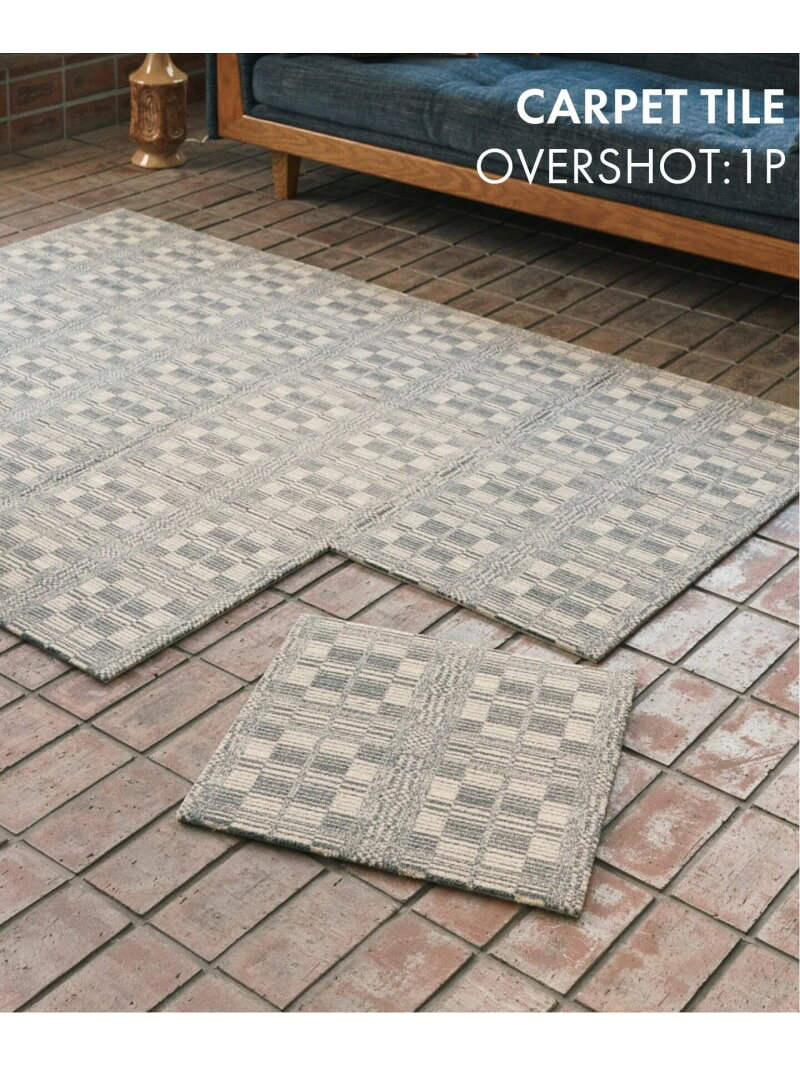 樂天商城 - CARPET TILE OVERSHOT 1P カーペットタイル JOURNAL STANDARD FURNITURE ジャーナルスタンダードファニチャー インテリア・生活雑貨 カーペット・ラグ・マット グレー ネイビー【送料無料】[Rakuten Fashion]