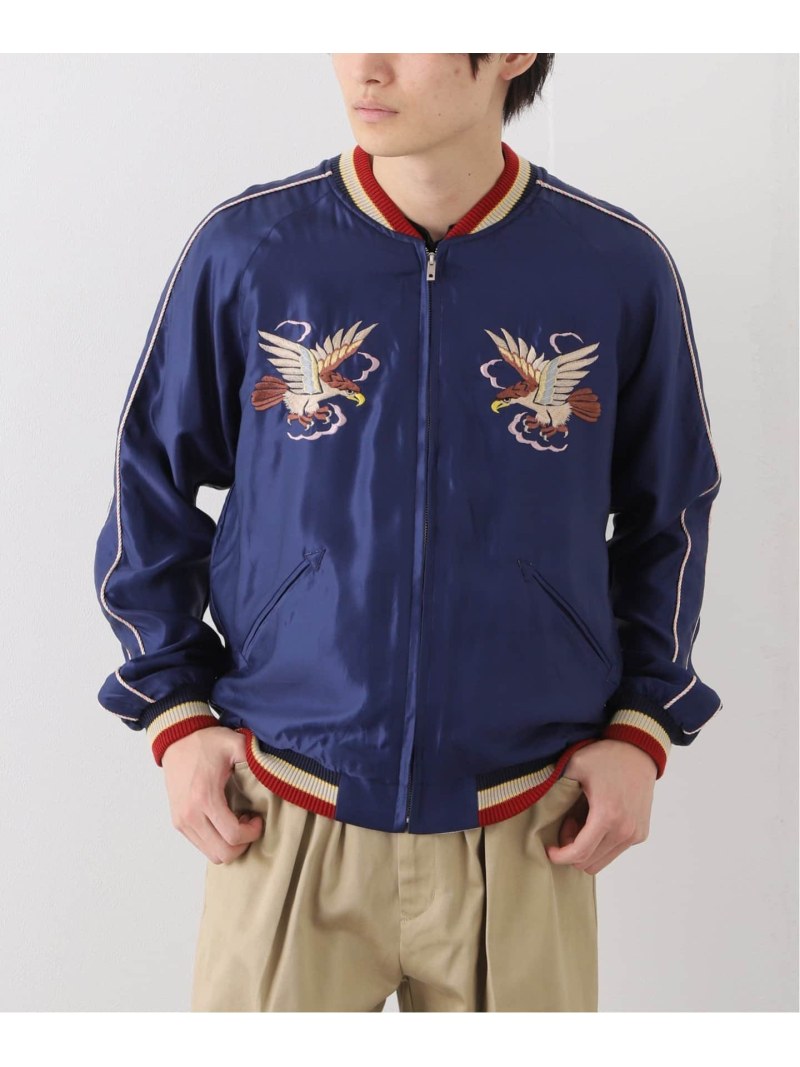 【TAILOR TOYO / テーラー東洋】 アセテート スーベニアジャケット JOURNAL STANDARD ジャーナル スタンダード ジャケット・アウター ブルゾン・ジャンパー ネイビー ゴールド【送料無料】[Rakuten Fashion]のサムネイル