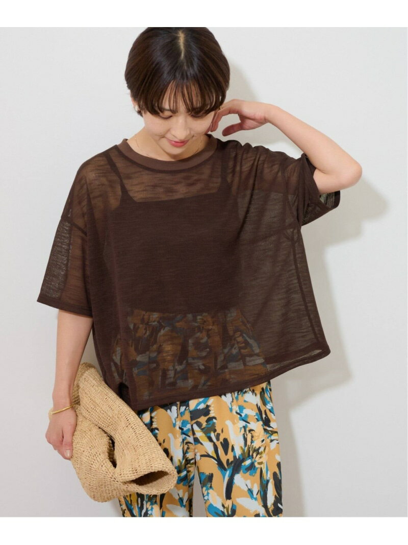 Rakuten - シアーカットTEE JOURNAL STANDARD relume ジャーナル スタンダード レリューム トップス カットソー・Tシャツ ホワイト ブラウン ブラック【送料無料】[Rakuten Fashion]