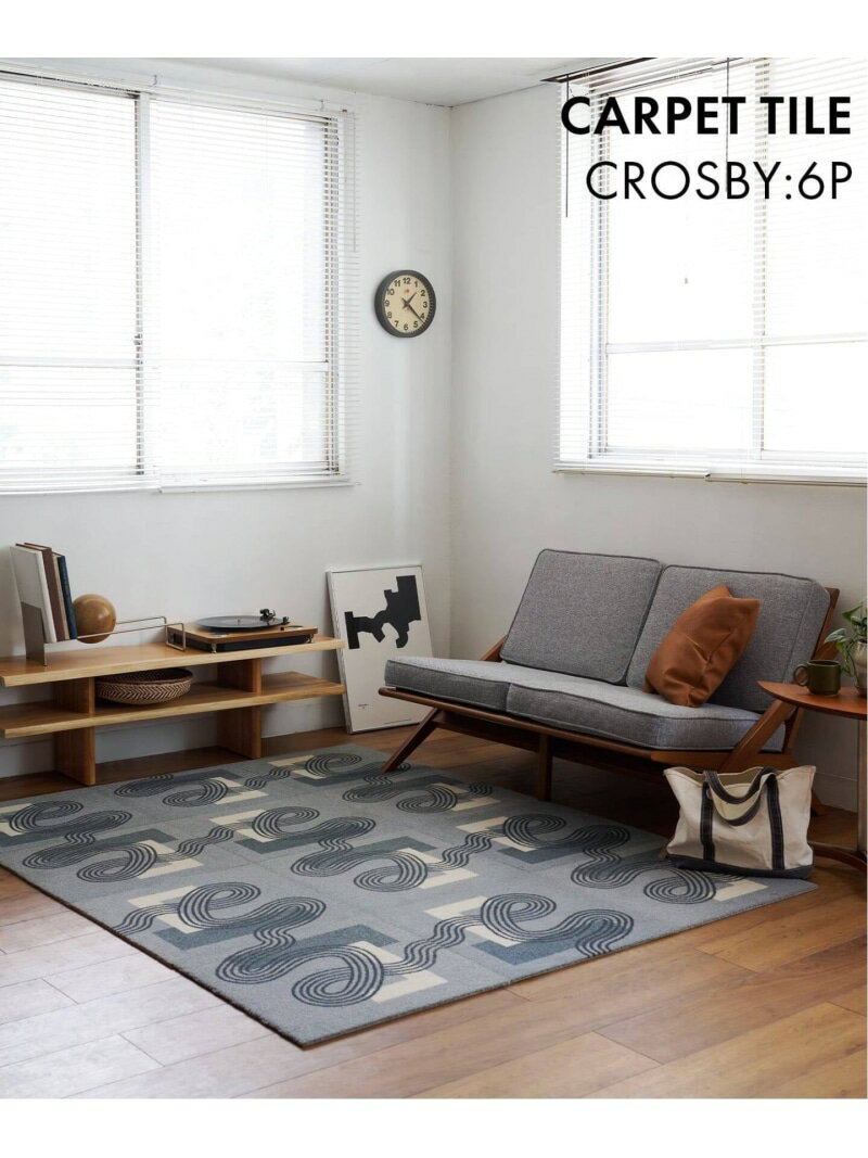 樂天商城 - CARPET TILE CROSBY 6P カーペットタイル JOURNAL STANDARD FURNITURE ジャーナルスタンダードファニチャー インテリア・生活雑貨 カーペット・ラグ・マット グレー【送料無料】[Rakuten Fashion]