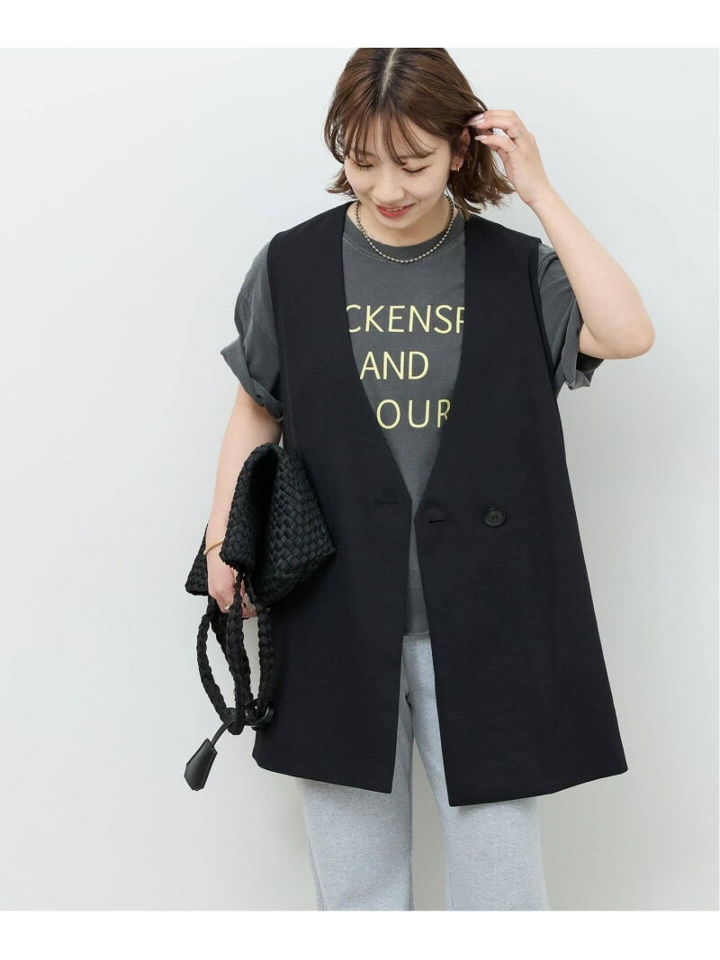 リネンライクAラインジレ JOURNAL STANDARD relume ジャーナル スタンダード レリューム トップス ベスト ジレ ベージュ ブラック【送料無料】 Rakuten Fashion