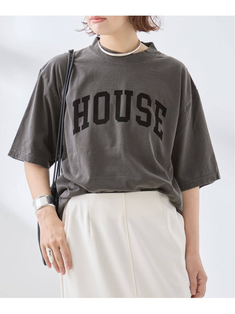 《予約》ISNESS MUSIC/イズネス ミュージック 別注 HOUSE Tシャツ JOURNAL STANDARD L'ESSAGE ジャーナルスタンダード レサージュ トップス カットソー・Tシャツ ブラック*