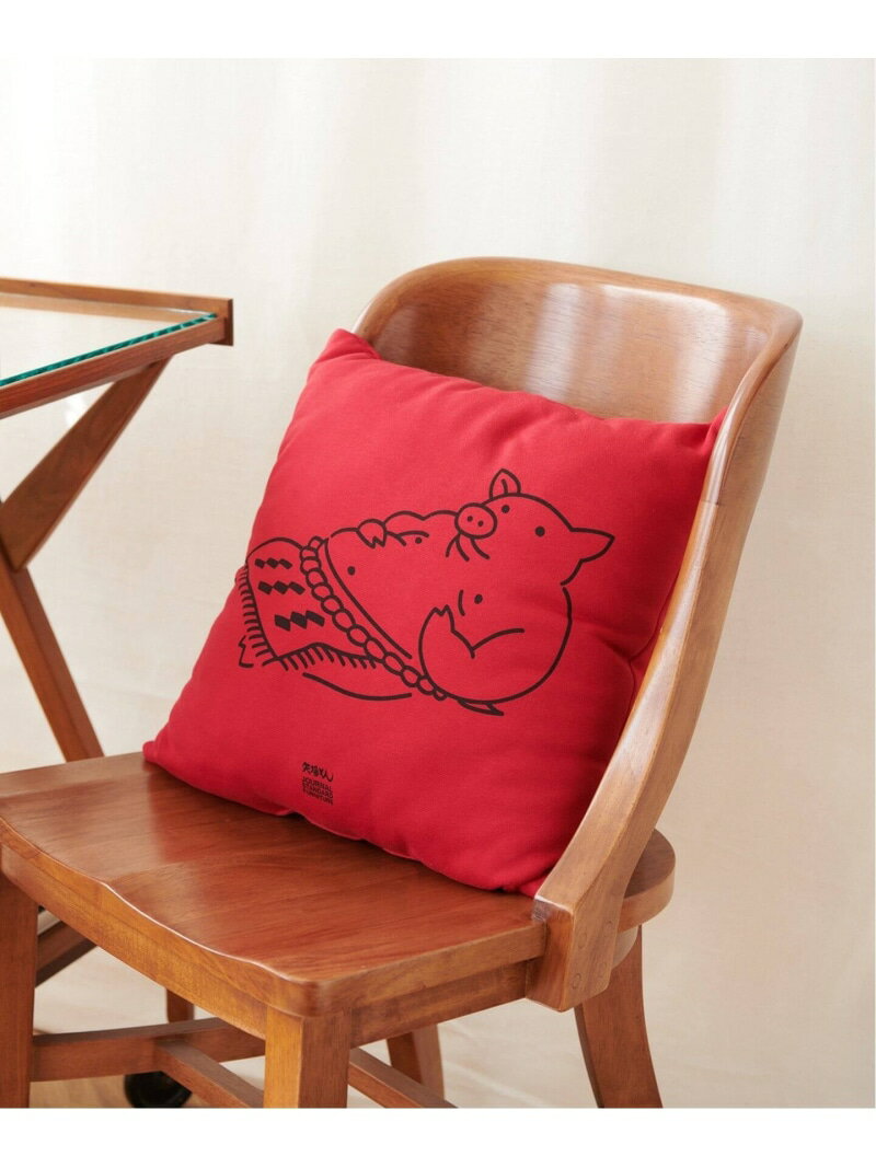 【YABATON/矢場とん】JSF別注 CUSHION クッション JOURNAL STANDARD FURNITURE ジャーナルスタンダードファニチャー インテリア・生活雑貨 カーペット・ラグ・マット レッド【送料無料】[Rakut…