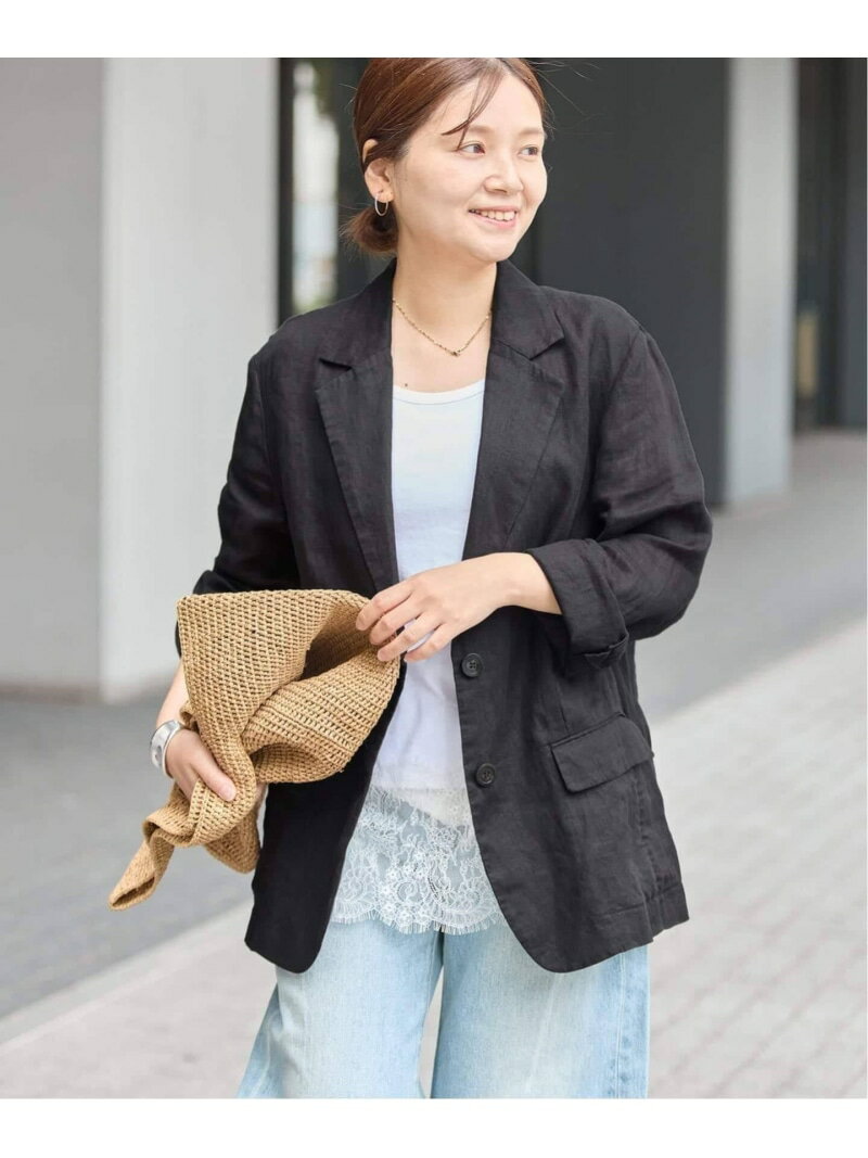 樂天商城 - 《追加2》リネン SB-2B ジャケット JOURNAL STANDARD ジャーナル スタンダード ジャケット・アウター テーラードジャケット・ブレザー ブラック ブラウン【送料無料】[Rakuten Fashion]