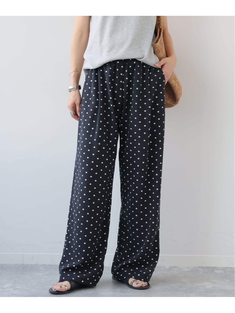 樂天商城 - 《追加予約》ランダムドットイージーパンツ JOURNAL STANDARD relume ジャーナル スタンダード レリューム パンツ その他のパンツ ブラック【先行予約】*【送料無料】[Rakuten Fashion]